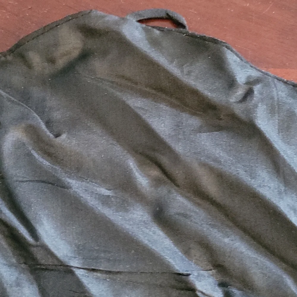 BLACK SILK FLORAL KIMONO BAG